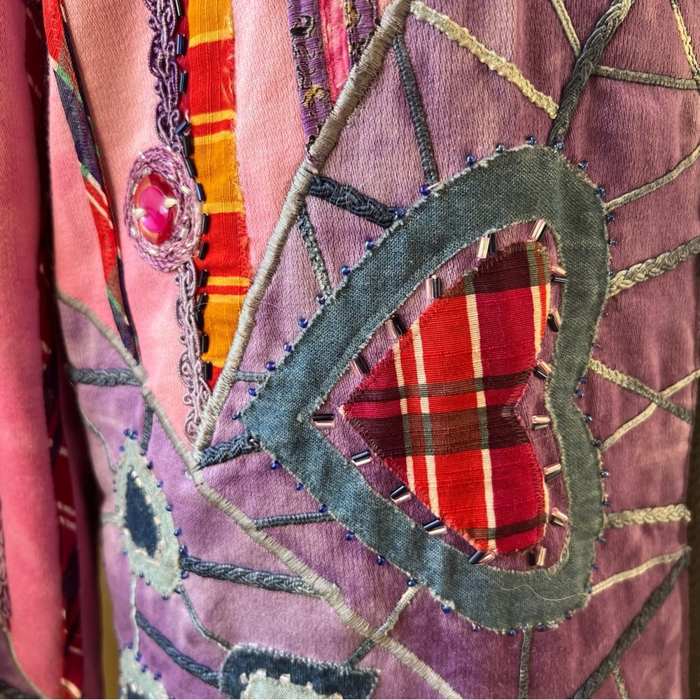 Eclectic Patchwork, Embroidered And Embellished N… - image 4